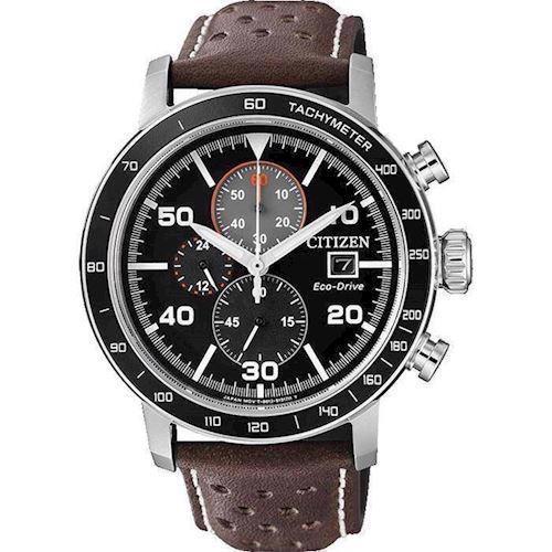 Image of Chrono Sport mat rustfri stål quartz med Eco-Drive Herre ur fra Citizen, CA0641-24E